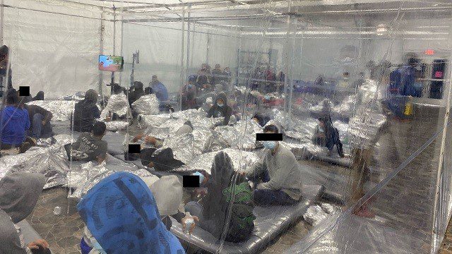 It's worse than we thought, as first photos emerge from Biden child detention camp