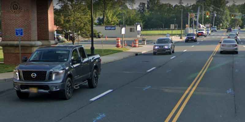 Somebody just painted a blue line in Downtown Toms River, Official says