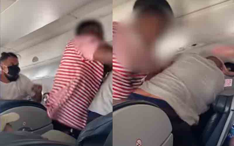 Watch: Fist fight breaks out on plane over reclining seat