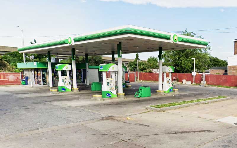 Three Shot at Baltimore Gas Station