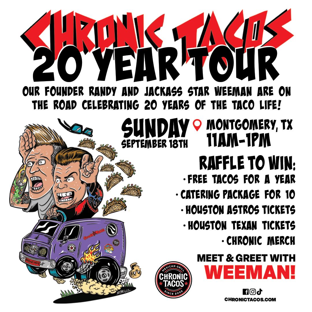 Chronic Tacos Makes a Pit Stop at Montgomery Location To Celebrate Their 20th Anniversary Tour