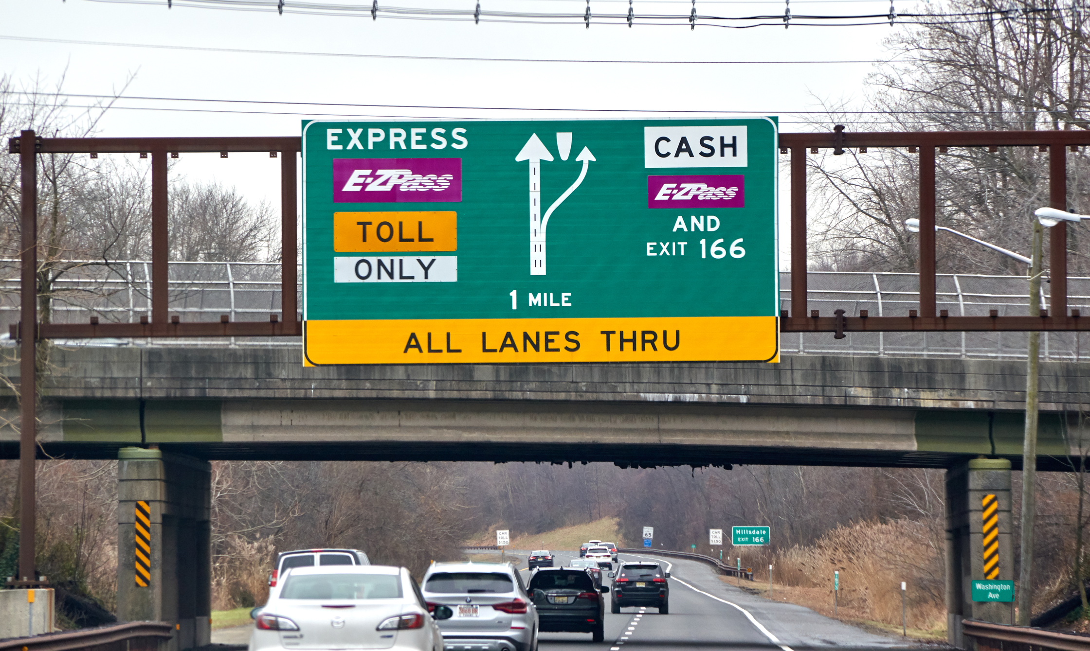 GSP, NJ - EZ Pass signage.