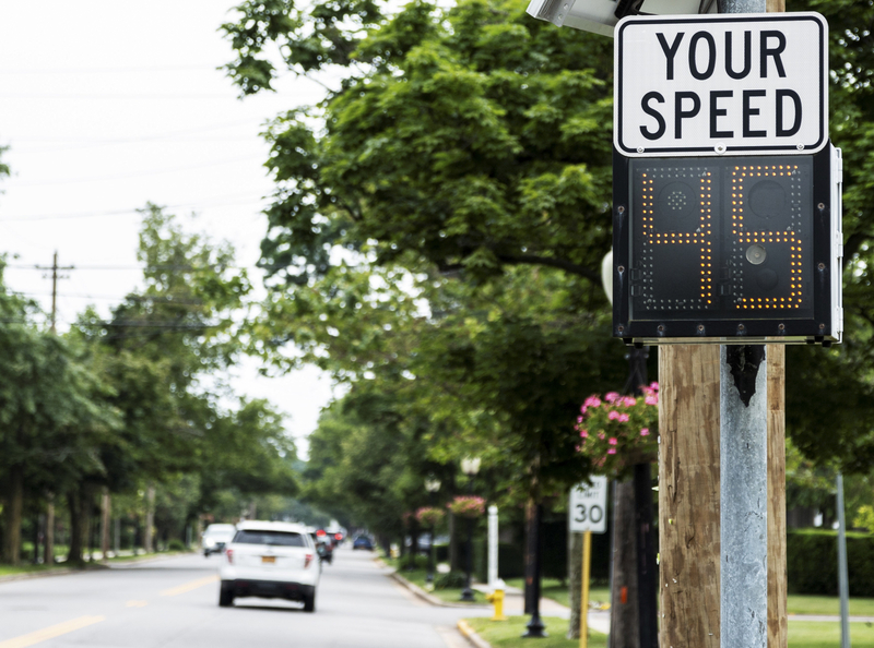 Speed Monitor Installed Near Frederick Elementary School