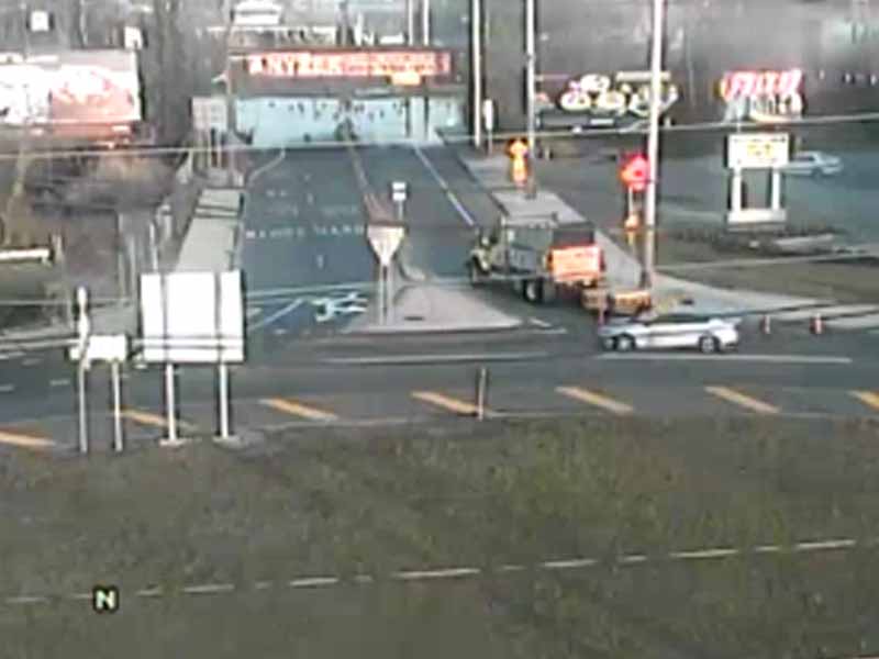 Flooding Shuts Down US 130 in Brooklawn