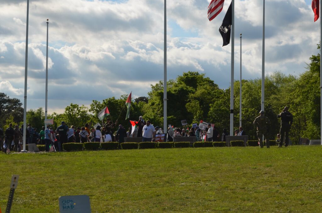 Pro-Palestine Protesters Takeover Hallowed Ground of New Jersey War and Veterans Memorial