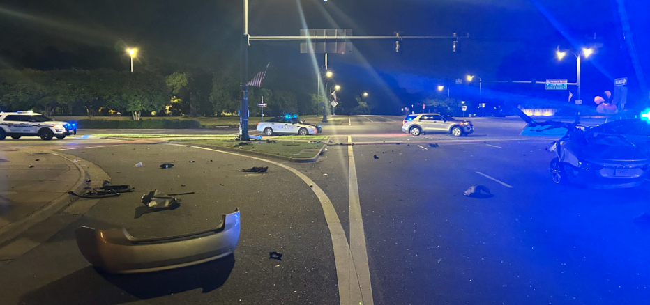High-Speed Chase Ends in Crash, Suspect at Large in Newport News