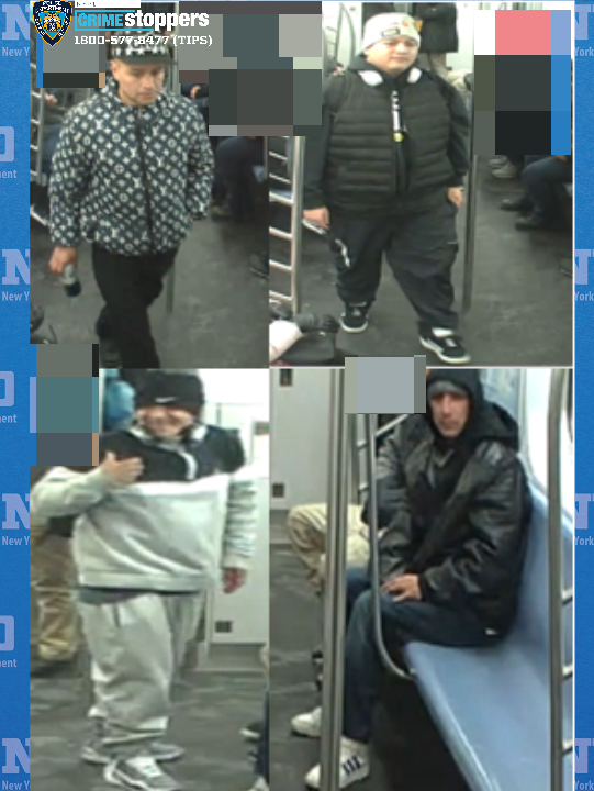 Four Sought in New York City Subway Robbery