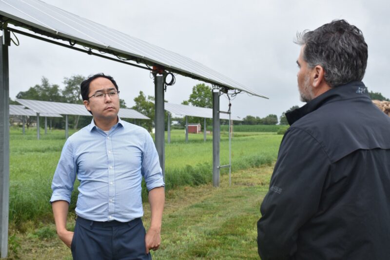 Andy kim blasts republican-backed bill during solar site visit in pittstown Andy kim blasts republican-backed bill during solar site visit in pittstown