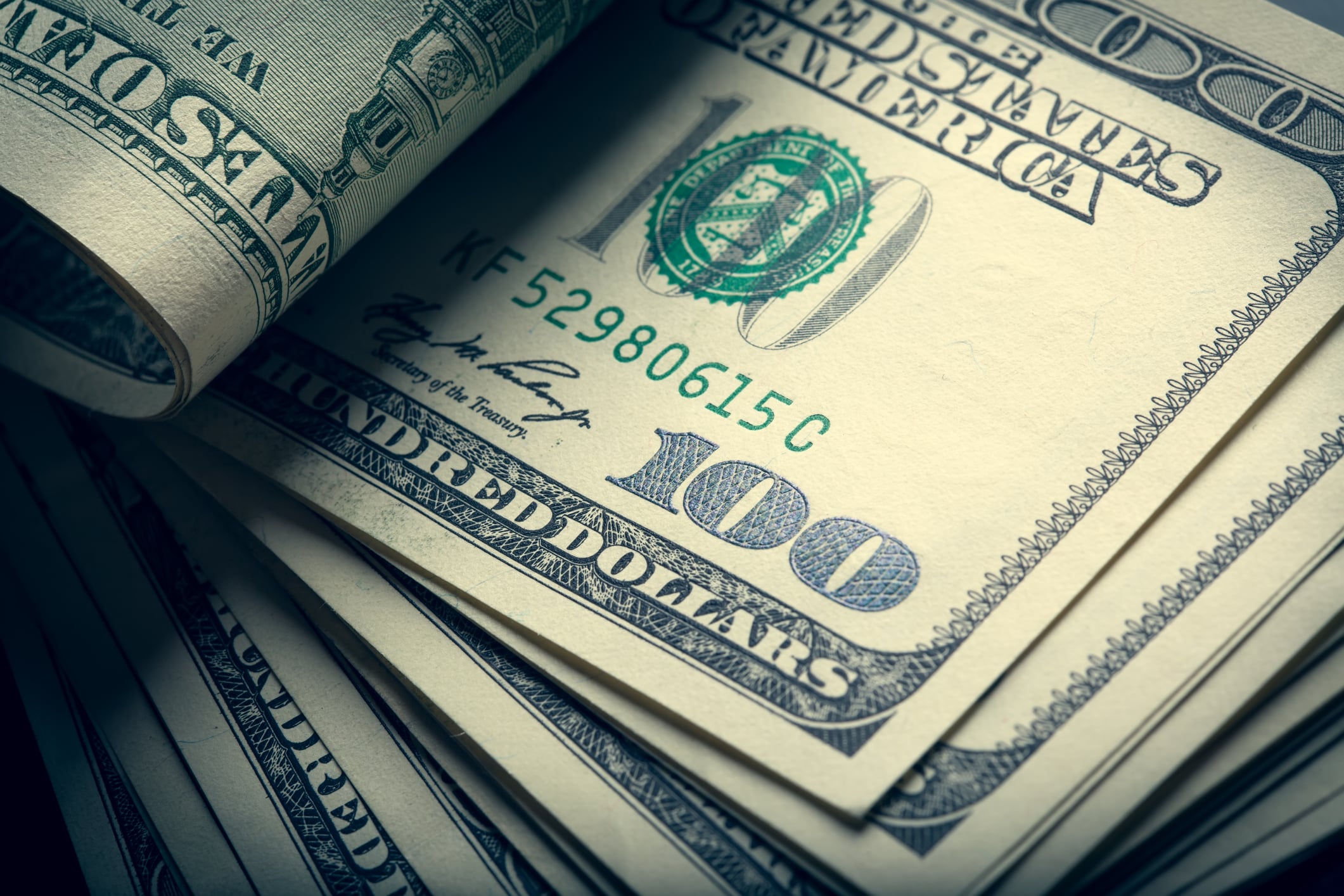 Lottery winning jackpot, money.
