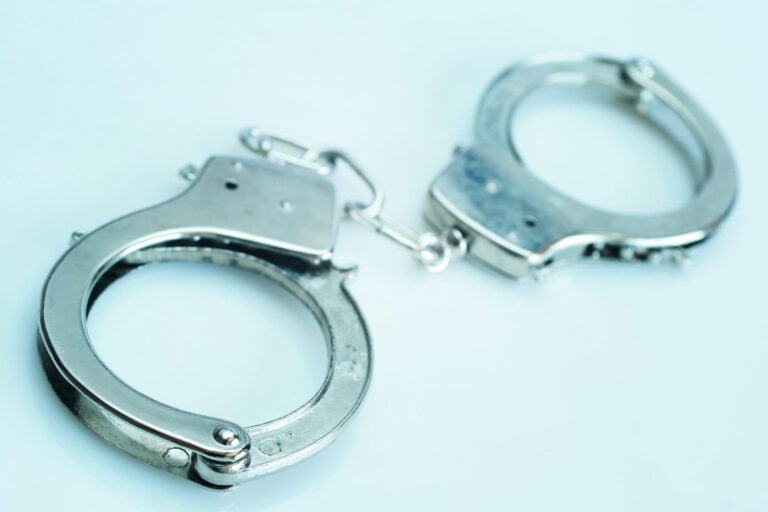 Handcuffs, crime incident