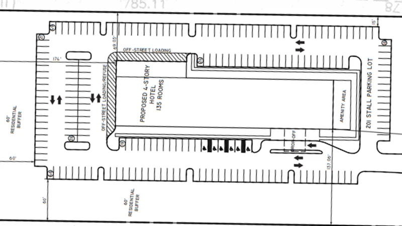 Hotel plans unveilved on church road in toms river